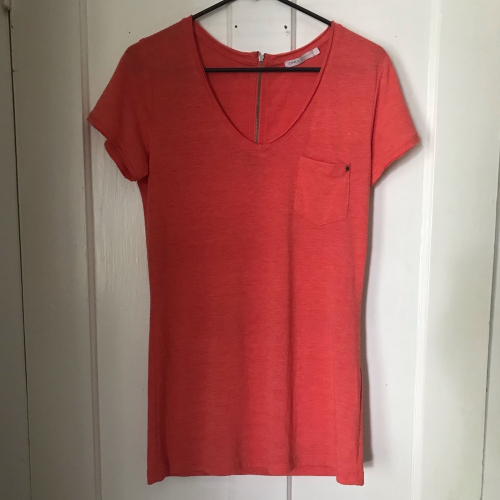 Orange-Pink Short Sleeve Tee